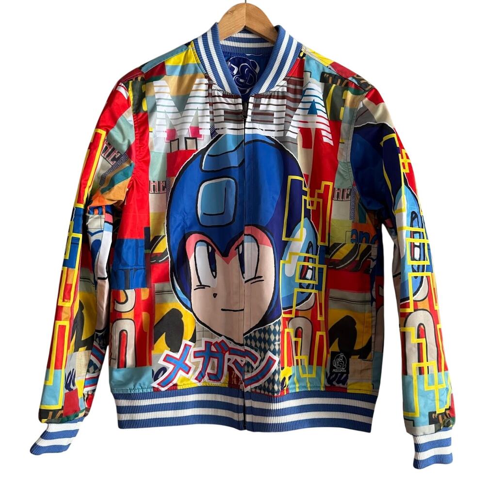 Megaman Capcom Reversible Bomber Lightweight Jack… - image 2